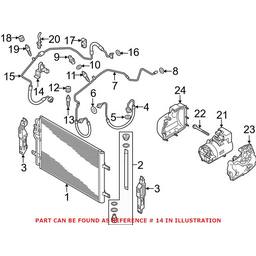 VW A/C Refrigerant Line Bracket 5Q0820769